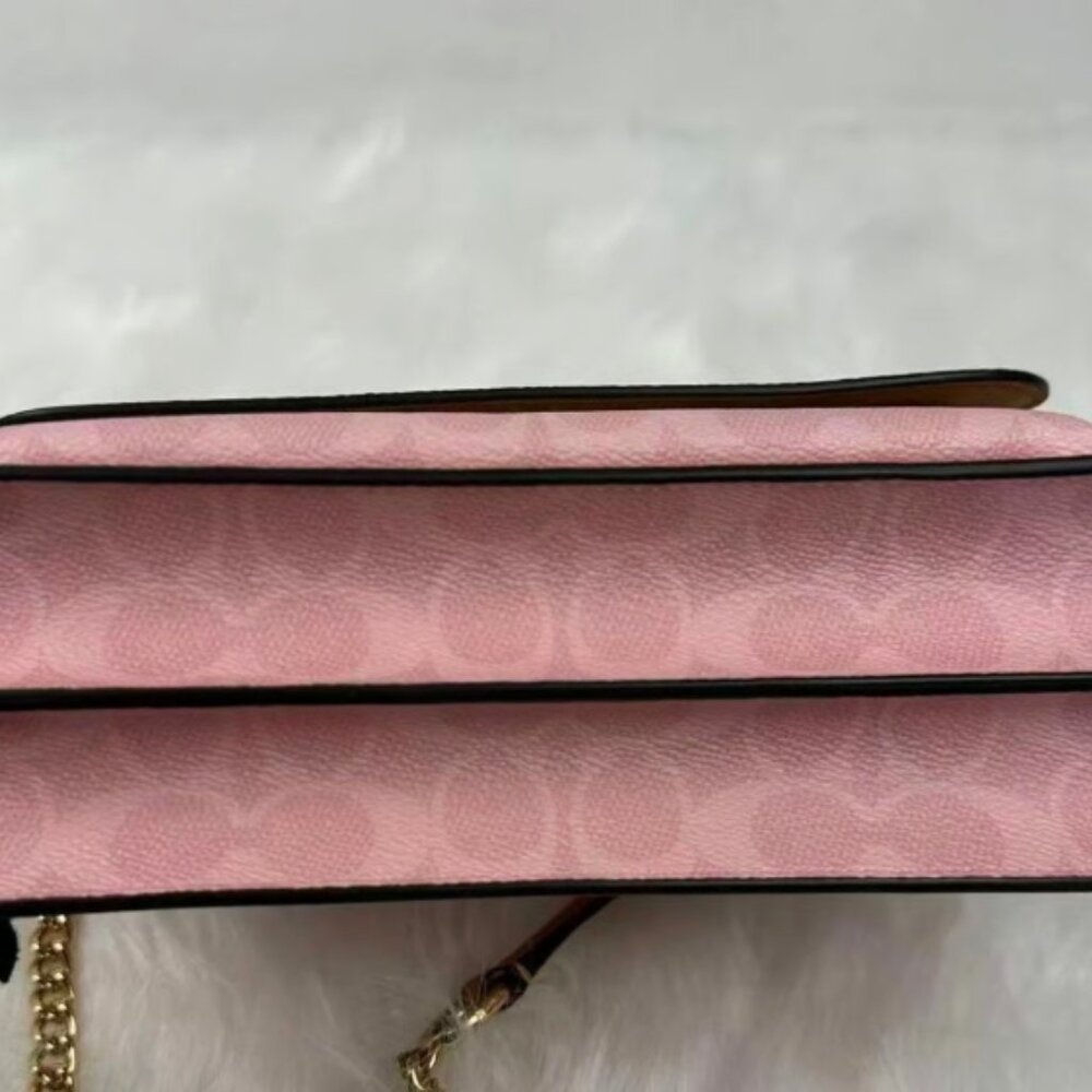 NWT Coach Klare Crossbody Bag In Signature Canvas CAL29 Canvas/Gold/Powder Pink - Picture 4 of 5